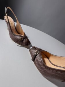 Raffia Peep-toe Γόβες
