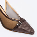 Mesh Slingback Pumps