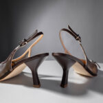 Mesh Slingback Pumps