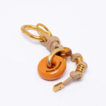 Resin Donut Leather Keyring