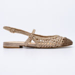 Δερμάτινης Πλέξης Slingbacks