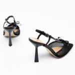 Mesh Slingback Pumps