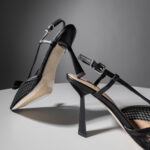 Mesh Slingback Pumps