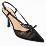 Mesh Slingback Pumps