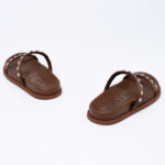 DOYEL satin Swarovski slides