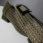 Elasticated-fabric Pumps