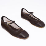 Mesh Mary-jane Flats