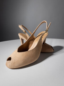 Peep-toe Καστόρινα Slingbacks