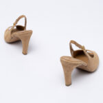 Peep-toe Καστόρινα Slingbacks