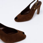 Peep-toe Καστόρινα Slingbacks