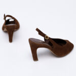 Peep-toe Καστόρινα Slingbacks