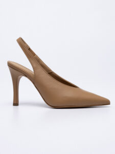 Δερμάτινες Slingback Γόβες