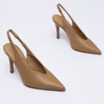 Leather Slingback Pumps