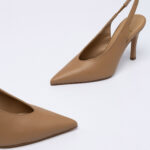 Leather Slingback Pumps