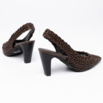 Δερμάτινης Πλέξης Slingbacks
