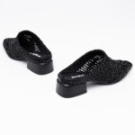 Woven-leather Mules