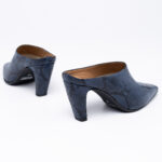 Δερμάτινα Heeled Mules