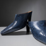 Δερμάτινα Heeled Mules