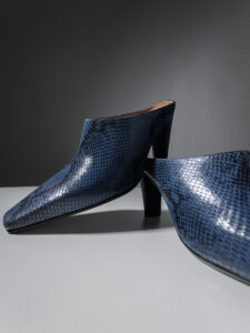 Δερμάτινα Heeled Mules