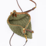 NEFELI raffia pouch