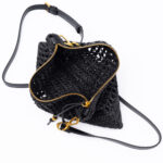 NEFELI raffia pouch