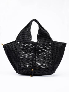 Raffia tote τσάντα