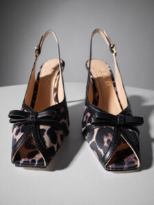 Leopard-print Peep-toe Γόβες