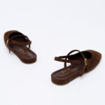 Suede-leather Slingbacks