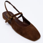 Suede-leather Slingbacks