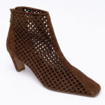 Suede-leather ankle boots