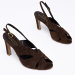 Suede-leather sandals