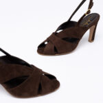 Suede-leather sandals