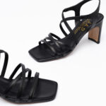 Strapped leather sandals
