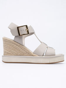 T-bar Leather wedges