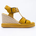 Δερμάτινες espadrille πλατφόρμες