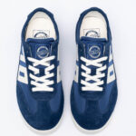 Fabric & leather sneakers