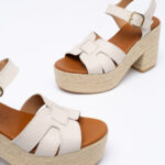 Δερμάτινα espadrille πέδιλα