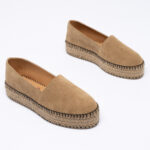 Suede platform espadrilles
