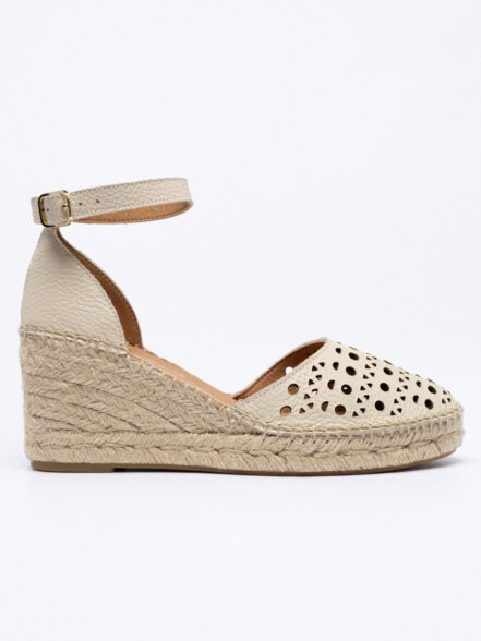 Δερμάτινες espadrille πλατφόρμες