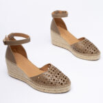 Δερμάτινες espadrille πλατφόρμες