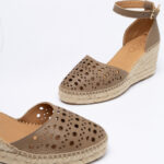 Δερμάτινες espadrille πλατφόρμες