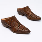 Δερμάτινα cowboy mules