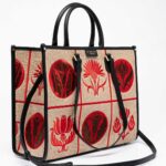ATHENA LIBERTY raffia tote bag