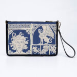 Athena fabric clutch bag