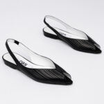 Peep-toe slingbacks