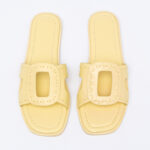 Leather slides