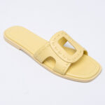 Leather slides